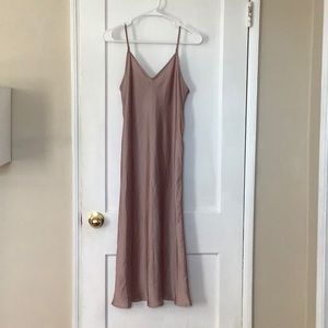 All Saints dress slip with crochet mesh overlay